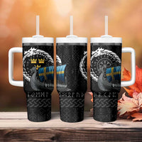 Sweden Viking Drakkar Tumbler With Handle Viking Blood - Wonder Print Shop