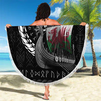 Wales Viking Drakkar Beach Blanket Viking Blood - Wonder Print Shop