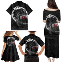 Wales Viking Drakkar Family Matching Puletasi and Hawaiian Shirt Viking Blood - Wonder Print Shop