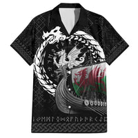 Wales Viking Drakkar Family Matching Short Sleeve Bodycon Dress and Hawaiian Shirt Viking Blood - Wonder Print Shop