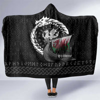 Wales Viking Drakkar Hooded Blanket Viking Blood - Wonder Print Shop