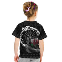 Wales Viking Drakkar Kid T Shirt Viking Blood - Wonder Print Shop