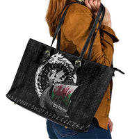 Wales Viking Drakkar Leather Tote Bag Viking Blood - Wonder Print Shop