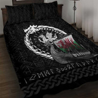 Wales Viking Drakkar Quilt Bed Set Viking Blood - Wonder Print Shop