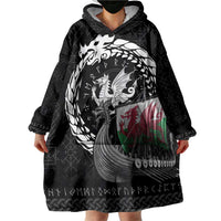 Wales Viking Drakkar Wearable Blanket Hoodie Viking Blood - Wonder Print Shop