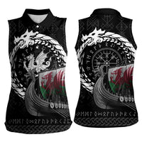 Wales Viking Drakkar Women Sleeveless Polo Shirt Viking Blood - Wonder Print Shop