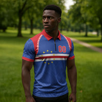 Cape Verde Atlantic Stars Custom Zipper Polo Shirt Football 2026 Supporter