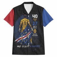 Cape Verde Goalkeeper Personalized Hawaiian Shirt 40 Years Old 27 Shots Zero Goals Vintage