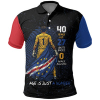 Cape Verde Goalkeeper Personalized Polo Shirt 40 Years Old 27 Shots Zero Goals Vintage