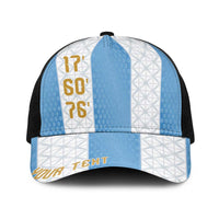 Argentina Hattrick WC26 Personalized Baseball Net Cap Triple Strike Football Albiceleste Fan
