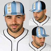 Argentina Hattrick WC26 Personalized Baseball Net Cap Triple Strike Football Albiceleste Fan
