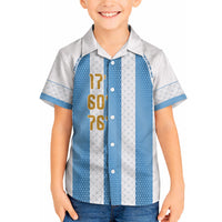 Argentina Hattrick WC26 Custom Hawaiian Shirt Triple Strike Football Albiceleste Fan