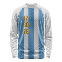 Argentina Hattrick WC26 Custom Long Sleeve Shirt Triple Strike Football Albiceleste Fan