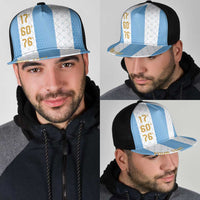 Argentina Hattrick WC26 Personalized Mesh Trucker Cap Triple Strike Football Albiceleste Fan