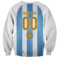 Argentina Hattrick WC26 Custom Sweatshirt Triple Strike Football Albiceleste Fan
