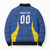 Vai Dar Brasil Custom Bomber Puffer Jacket Brasil Rumo ao Hexa Football Supporter