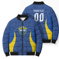 Vai Dar Brasil Custom Bomber Puffer Jacket Brasil Rumo ao Hexa Football Supporter