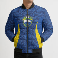 Vai Dar Brasil Custom Bomber Puffer Jacket Brasil Rumo ao Hexa Football Supporter