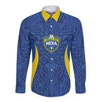 Vai Dar Brasil Custom Long Sleeve Button Shirt Brasil Rumo ao Hexa Football Supporter