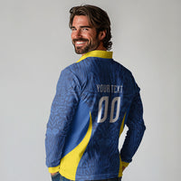 Vai Dar Brasil Custom Long Sleeve Polo Shirt Brasil Rumo ao Hexa Football Supporter