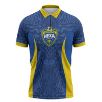 Vai Dar Brasil Custom Zipper Polo Shirt Brasil Rumo ao Hexa Football Supporter