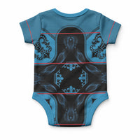 Bafokeng Rabbit Crown Palesa ea kharanium Baby Onesie Blue Seanamarena Basotho Blanket Inspired
