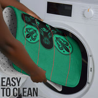 Bafokeng Rabbit Crown Palesa ea kharanium Bathroom Set Green Seanamarena Basotho Blanket Inspired