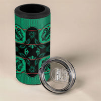 Bafokeng Rabbit Crown Palesa ea kharanium 4 in 1 Can Cooler Tumbler Green Seanamarena Basotho Blanket Inspired