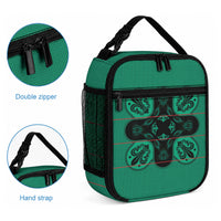 Bafokeng Rabbit Crown Palesa ea kharanium Lunch Bag Green Seanamarena Basotho Blanket Inspired