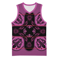 Bafokeng Rabbit Crown Palesa ea kharanium Basketball Jersey Pink Seanamarena Basotho Blanket Inspired