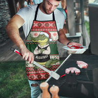 Funny Christmas Alligator Santa Apron Knitted Pattern - Wonder Print Shop