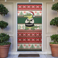 Funny Christmas Alligator Santa Door Cover Knitted Pattern - Wonder Print Shop
