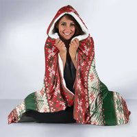 Funny Christmas Alligator Santa Hooded Blanket Knitted Pattern - Wonder Print Shop
