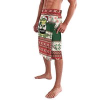 Funny Christmas Alligator Santa Lavalava Knitted Pattern - Wonder Print Shop