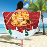 Merry Cheesemas Beach Blanket Switzerland Frohe Weihnachten LT9 - Wonder Print Shop