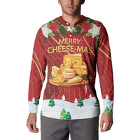 Merry Cheesemas Button Sweatshirt Switzerland Frohe Weihnachten LT9 - Wonder Print Shop