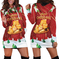 Merry Cheesemas Hoodie Dress Switzerland Frohe Weihnachten - Wonder Print Shop