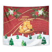 Merry Cheesemas Tapestry Switzerland Frohe Weihnachten - Wonder Print Shop