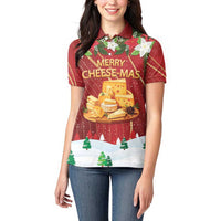 Merry Cheesemas Women Polo Shirt Switzerland Frohe Weihnachten - Wonder Print Shop
