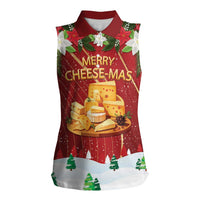Merry Cheesemas Women Sleeveless Polo Shirt Switzerland Frohe Weihnachten - Wonder Print Shop