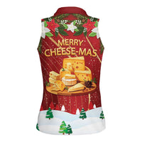 Merry Cheesemas Women Sleeveless Polo Shirt Switzerland Frohe Weihnachten - Wonder Print Shop