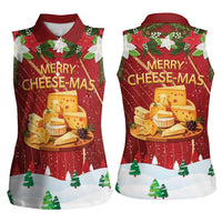 Merry Cheesemas Women Sleeveless Polo Shirt Switzerland Frohe Weihnachten - Wonder Print Shop