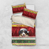 Merry Swissmas Bernese Mountain Dog Bedding Set Switzerland Christmas Pattern LT9 - Wonder Print Shop