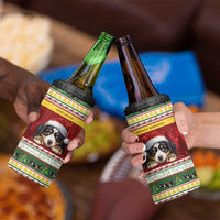 Merry Swissmas Bernese Mountain Dog 4 in 1 Can Cooler Tumbler Switzerland Christmas Pattern LT9 - Wonder Print Shop