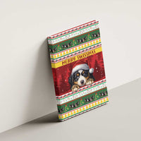 Merry Swissmas Bernese Mountain Dog Canvas Wall Art Switzerland Christmas Pattern LT9 - Wonder Print Shop