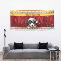 Merry Swissmas Bernese Mountain Dog Tapestry Switzerland Christmas Pattern - Wonder Print Shop