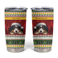Merry Swissmas Bernese Mountain Dog Tumbler Cup Switzerland Christmas Pattern - Wonder Print Shop