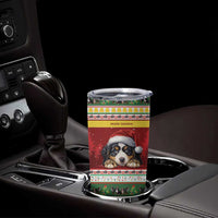 Merry Swissmas Bernese Mountain Dog Tumbler Cup Switzerland Christmas Pattern - Wonder Print Shop
