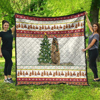 Merry Swissmas Marmot Santa Quilt Switzerland Christmas Pattern - Wonder Print Shop