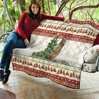 Merry Swissmas Marmot Santa Quilt Switzerland Christmas Pattern - Wonder Print Shop